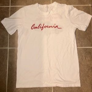 CUTE WHITE T-SHIRT WITH TRENDY EMBROIDERING